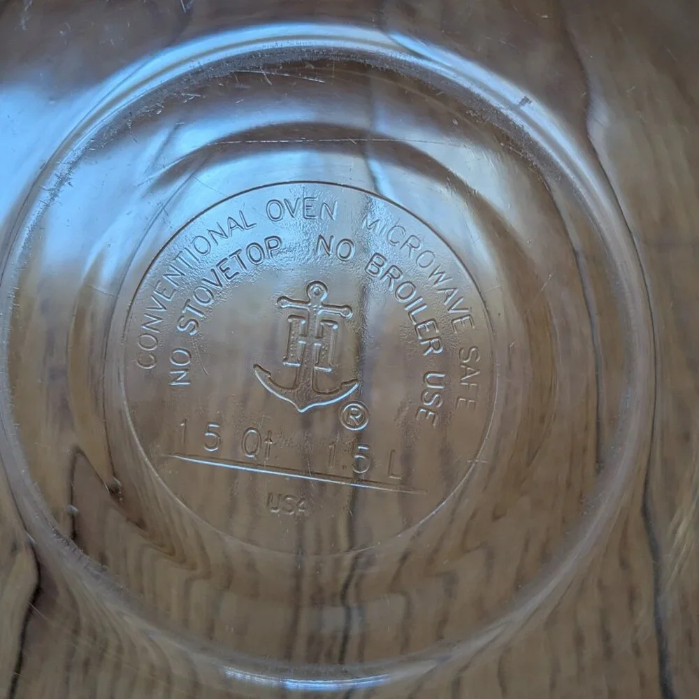 Anchor Hocking 1.5Q Glass Food Storage Container